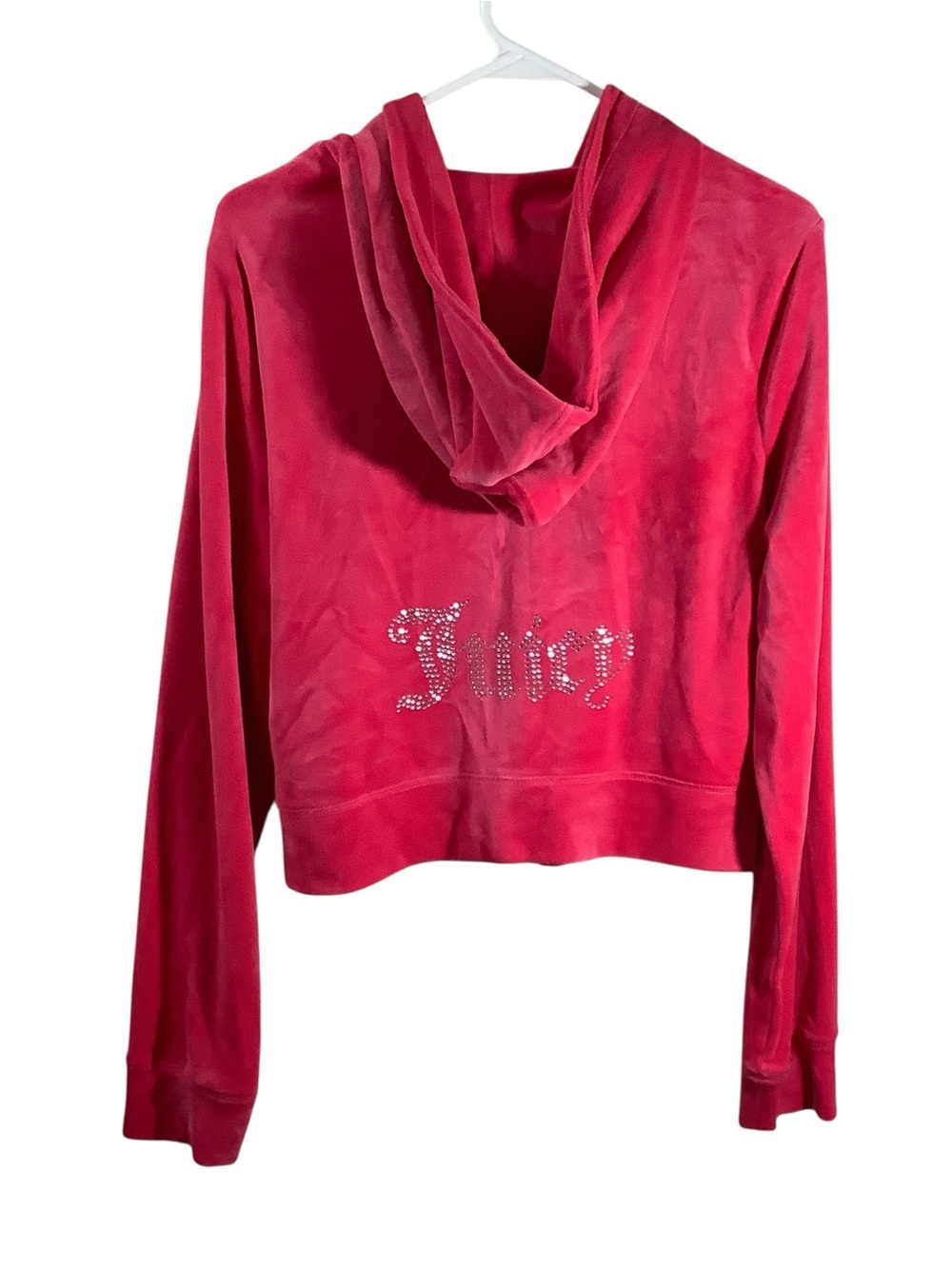 Juicy Couture Bright Pink Velour Sweatpants & Sweatshirt Lounge Set - Picture 10 of 13